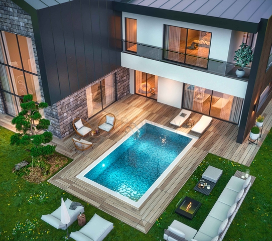 Виллы планировки 4+1 в районе Дошемеалты - Анталия 