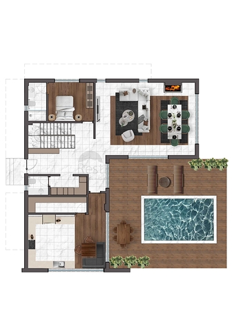 Виллы планировки 4+1 в районе Дошемеалты - Анталия 