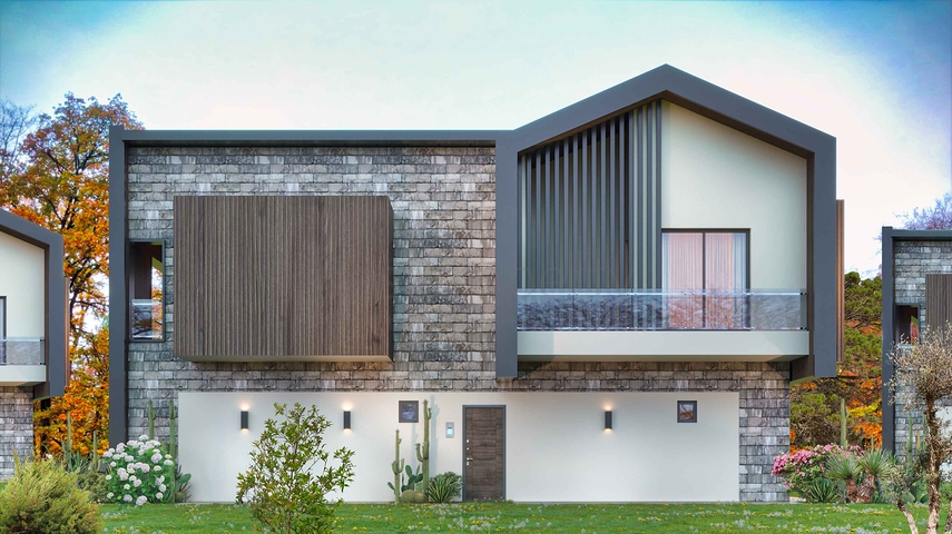 Виллы планировки 4+1 в районе Дошемеалты - Анталия 