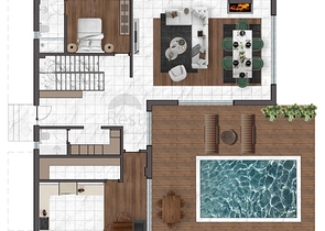 Виллы планировки 4+1 в районе Дошемеалты - Анталия 