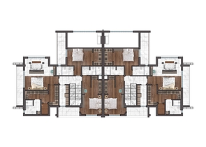 Виллы планировки 4+1 в районе Дошемеалты - Анталия 