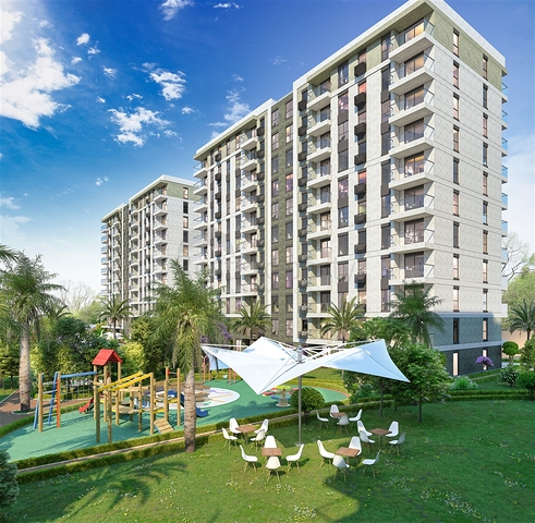 Квартиры планировки 2+1 и 3+1 в районе Кепез - Анталия 