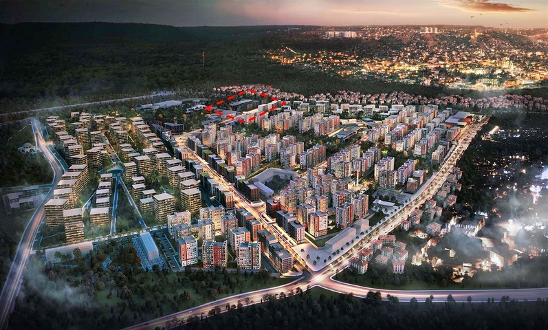 Квартиры планировки 2+1 и 3+1 в районе Кепез - Анталия 