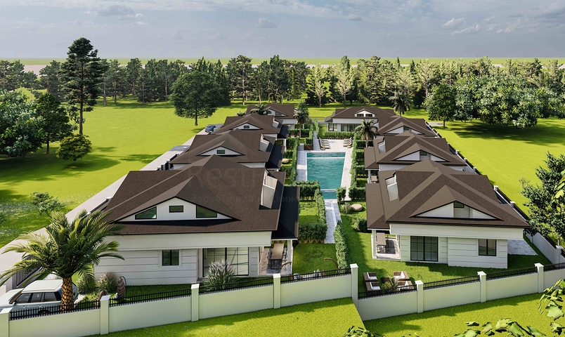 Виллы планировки 2+1 и 3+1 в районе Кемер - Анталия 