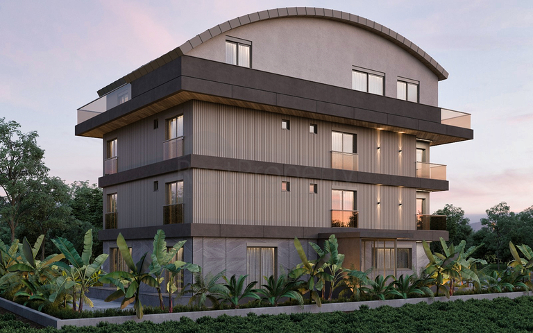 Квартиры планировки 3+1 дуплекс в микрорайоне Гюрсу - Анталия 