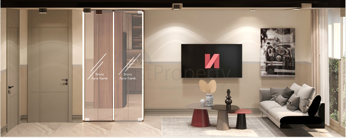 Квартиры планировки 3+1 дуплекс в микрорайоне Гюрсу - Анталия 