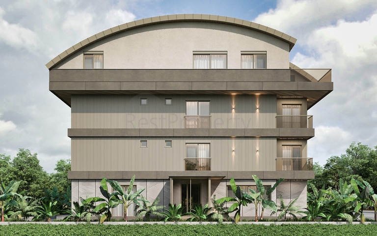 Квартиры планировки 3+1 дуплекс в микрорайоне Гюрсу - Анталия 