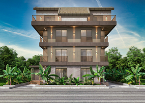 Квартиры планировки 3+1 дуплекс в микрорайоне Гюрсу - Анталия 