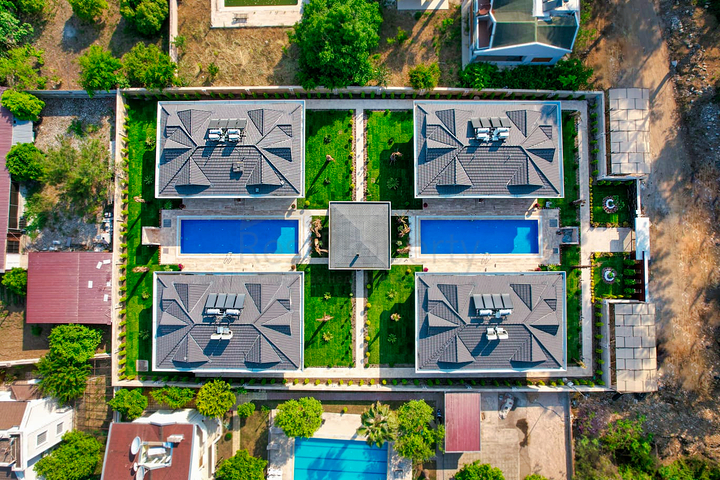 Вилла планировки 4+1 в микрорайоне Асланбуджак - Анталия