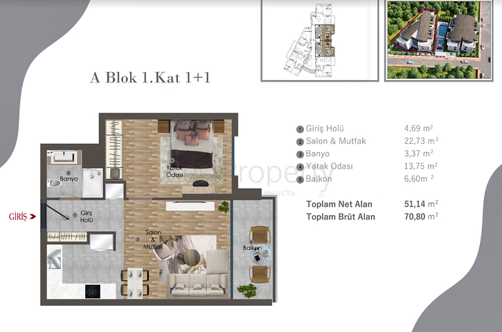 Инвестиционный проект в районе Алтынташ - Анталия