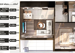 Инвестиционный проект в районе Алтынташ - Анталия 