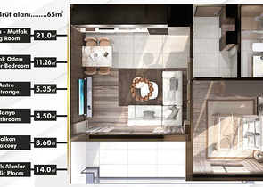 Инвестиционный проект в районе Алтынташ - Анталия 