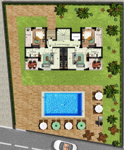 Квартиры планировки 1+1 и 3+1 дуплекс в районе Кемер - Анталия 