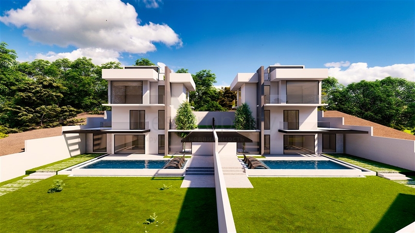 Вилла планировки 4+1 в районе Кемер - Анталия 