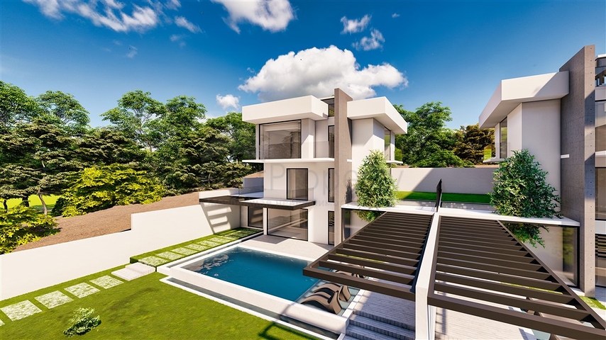 Вилла планировки 4+1 в районе Кемер - Анталия 