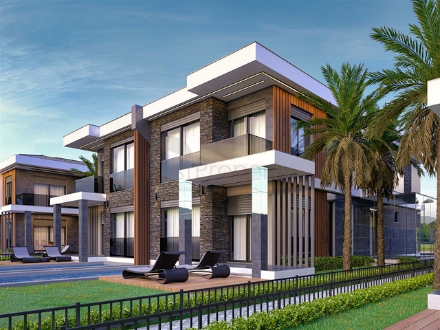 Вилла планировки 4+1 в районе Дошемеалты - Анталия 