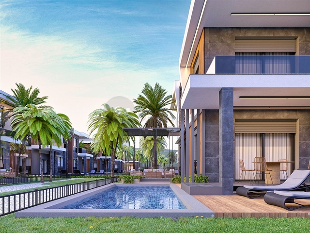 Вилла планировки 4+1 в районе Дошемеалты - Анталия 