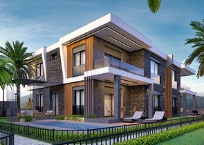 Вилла планировки 4+1 в районе Дошемеалты - Анталия 