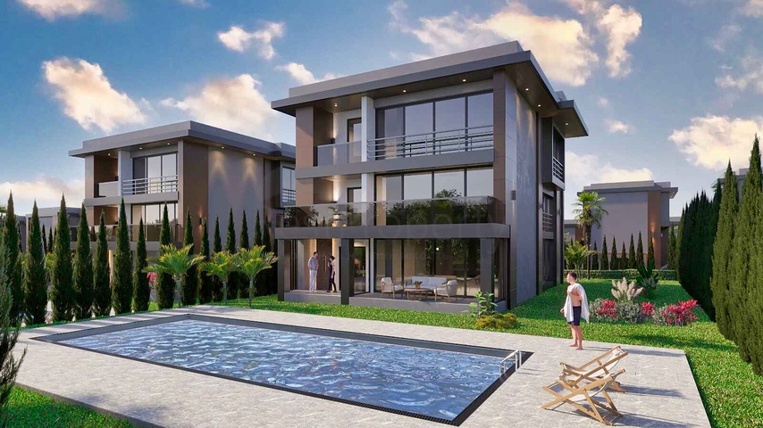 Вилла планировки 3+1, 4+2 в районе Алтынташ - Анталия 