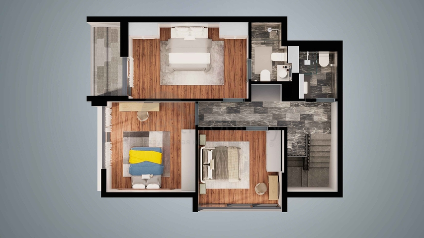 Вилла планировки 3+1, 4+2 в районе Алтынташ - Анталия 