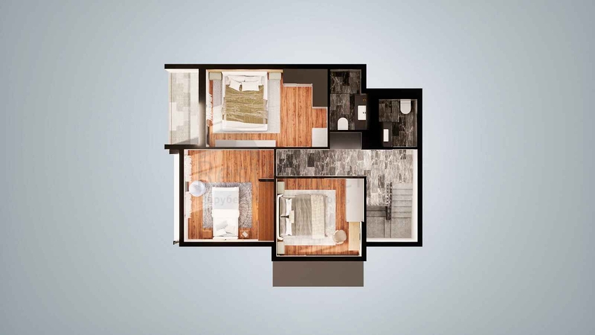 Вилла планировки 3+1, 4+2 в районе Алтынташ - Анталия 