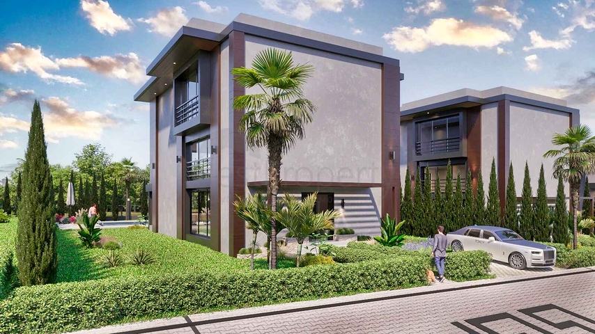 Вилла планировки 3+1, 4+2 в районе Алтынташ - Анталия 