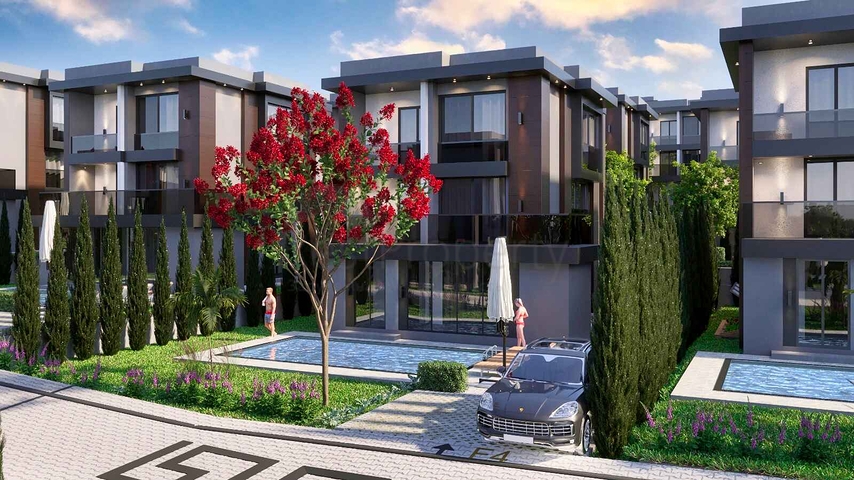 Вилла планировки 3+1, 4+2 в районе Алтынташ - Анталия 