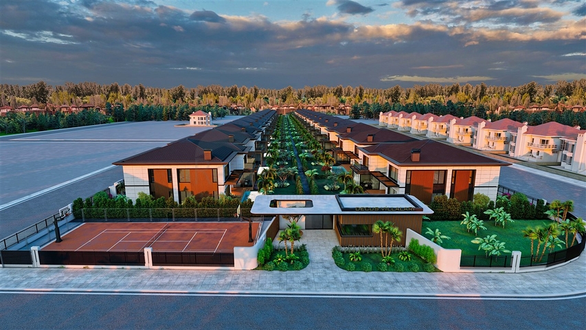 Вилла планировки 4+1 в районе Дошемеалты - Анталия