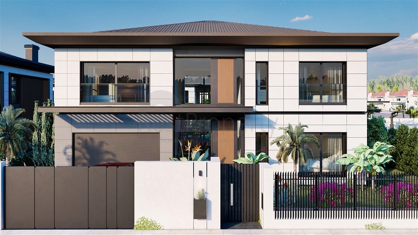 Вилла планировки 4+1 в районе Дошемеалты - Анталия