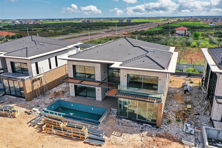 Вилла планировки 4+1 в районе Дошемеалты - Анталия