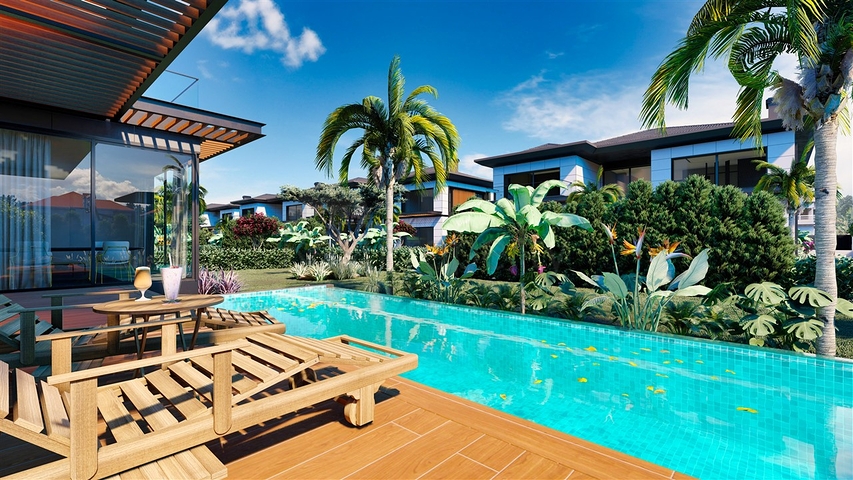 Вилла планировки 4+1 в районе Дошемеалты - Анталия