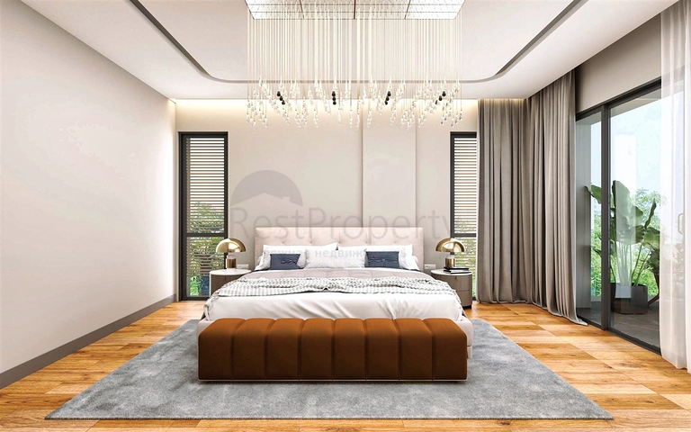 Вилла планировки 4+1 в районе Дошемеалты - Анталия