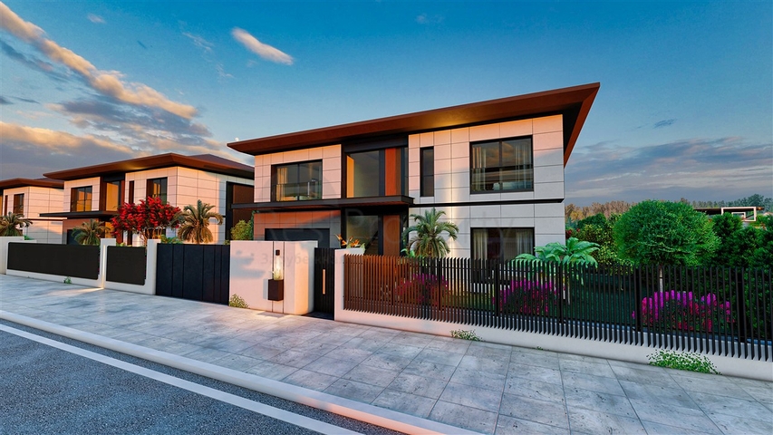 Вилла планировки 4+1 в районе Дошемеалты - Анталия