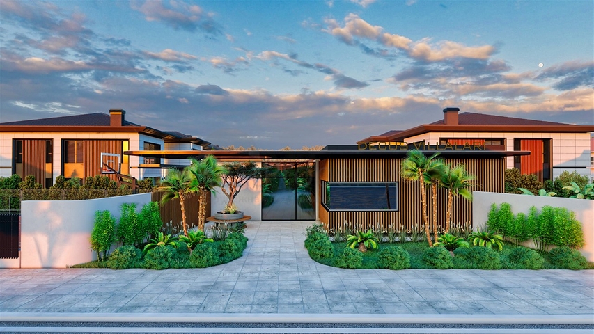 Вилла планировки 4+1 в районе Дошемеалты - Анталия