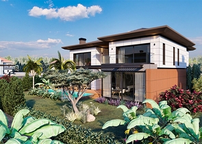 Вилла планировки 4+1 в районе Дошемеалты - Анталия