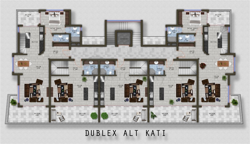 Комплекс с видом на море в Каргыджаке