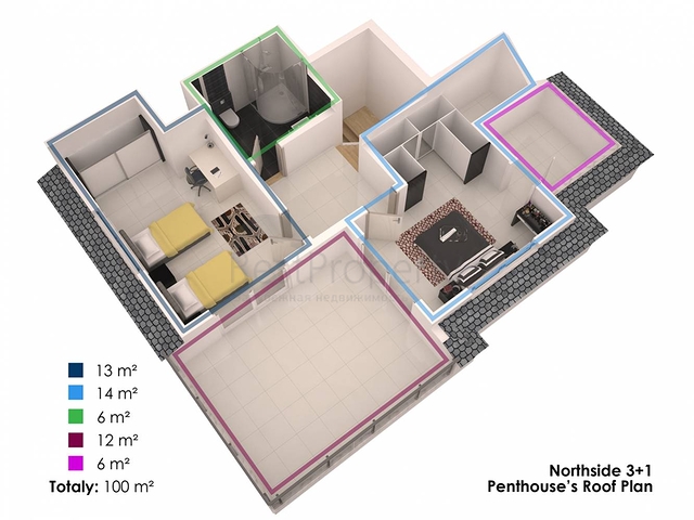 Апартаменты в строящемся комплексе в Кестеле