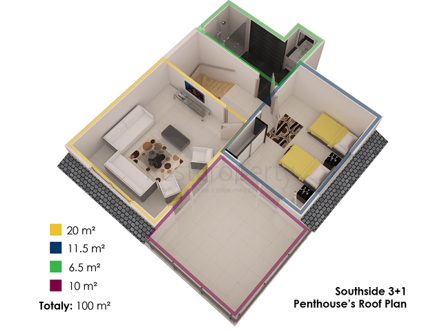 Апартаменты в строящемся комплексе в Кестеле