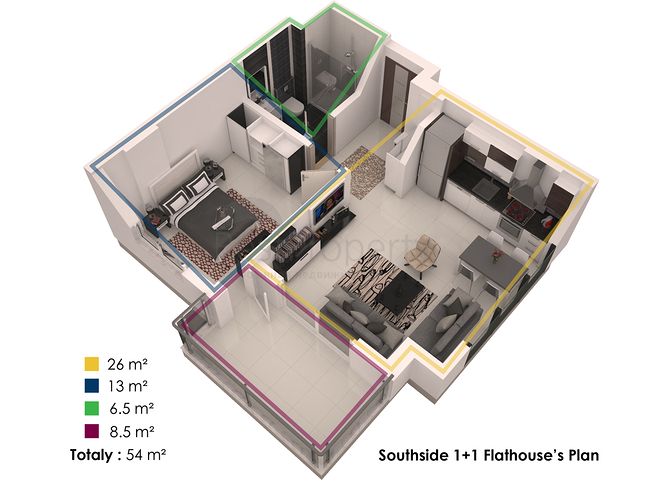 Апартаменты в строящемся комплексе в Кестеле