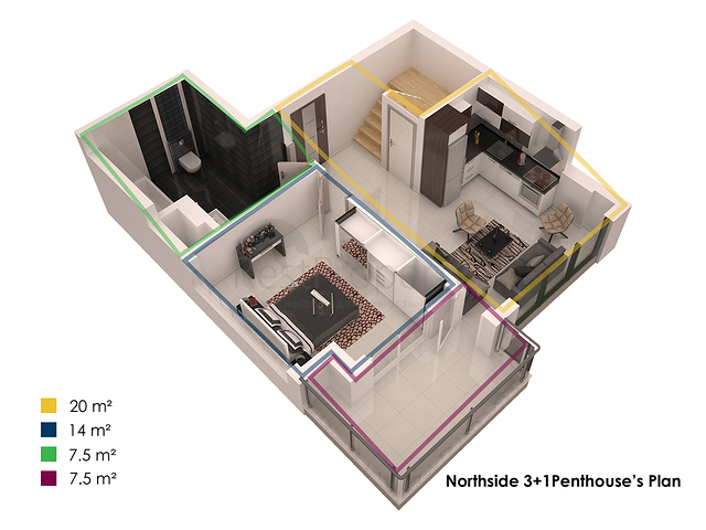 Апартаменты в строящемся комплексе в Кестеле