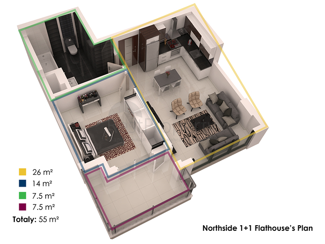 Апартаменты в строящемся комплексе в Кестеле