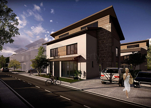 Комплекс вилл 3+1 в районе Дошемеальты Анталья