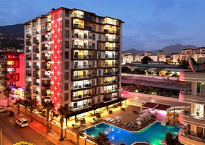 Квартира в комплексе отельного типа в центре Аланьи