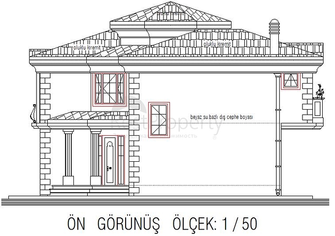 Меблированная вилла 3+1 в Кемере, в районе Чамюва