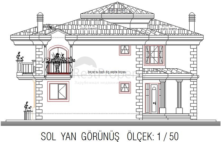 Меблированная вилла 3+1 в Кемере, в районе Чамюва