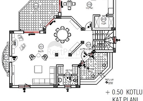 Меблированная вилла 3+1 в Кемере, в районе Чамюва