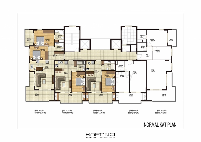 Квартиры в новом комплексе в районе Махмутлар