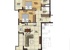 Квартиры в новом комплексе в районе Махмутлар
