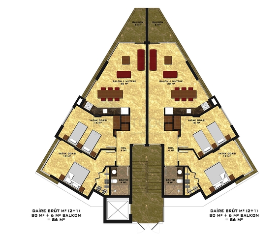 Квартиры в новом комплексе в самом центре Алании