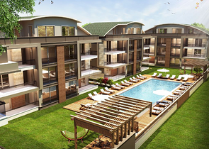 Новый проект в центре Белека рядом с песчаными пляжами